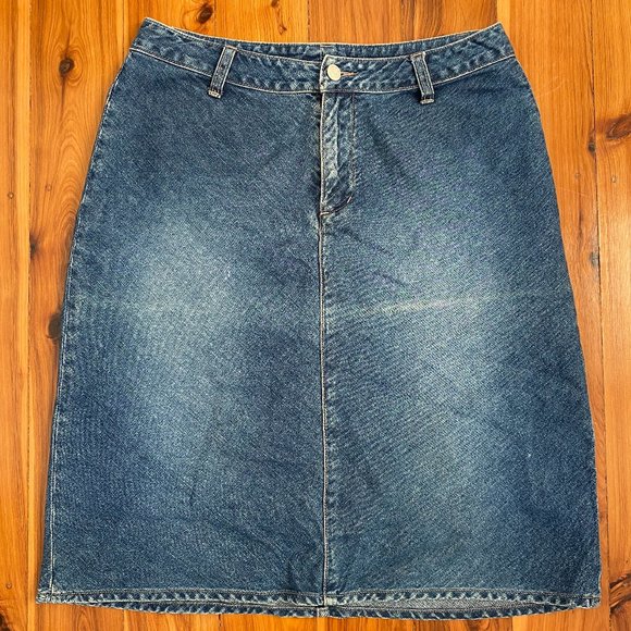 SUSSAN Size 10 Denim Skirt High Waisted Casual - Picture 2 of 6